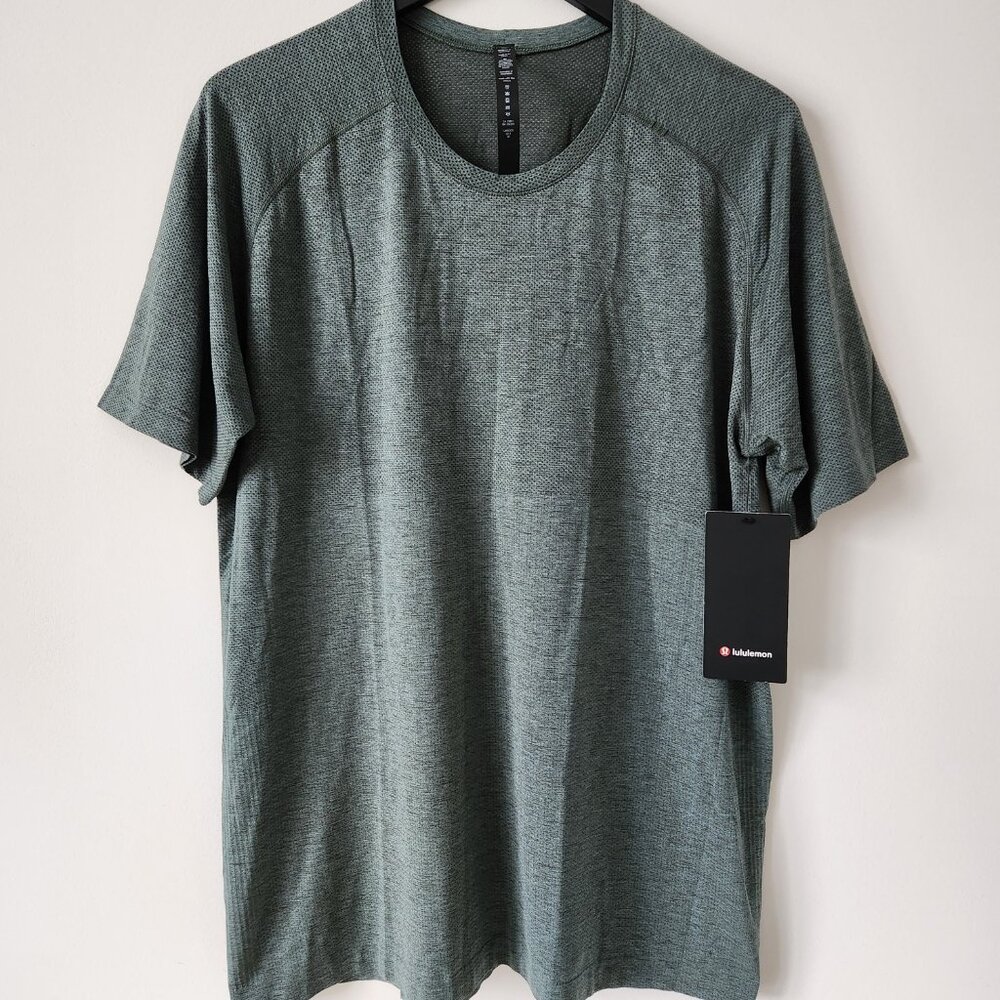 NWT LULULEMON SKSR/TIDT Spruce Green Metal Vent Tech SS 2.0 Shirt Men's XXL
